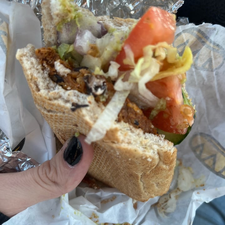 photo of Which Wich Superior Sandwiches Black bean patty shared by @vegancheese on  26 Feb 2022 - review