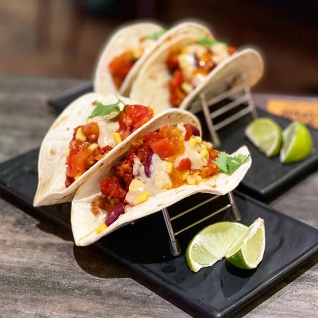 Foto del piatto “Vegan Braised Tempeh Tacos”