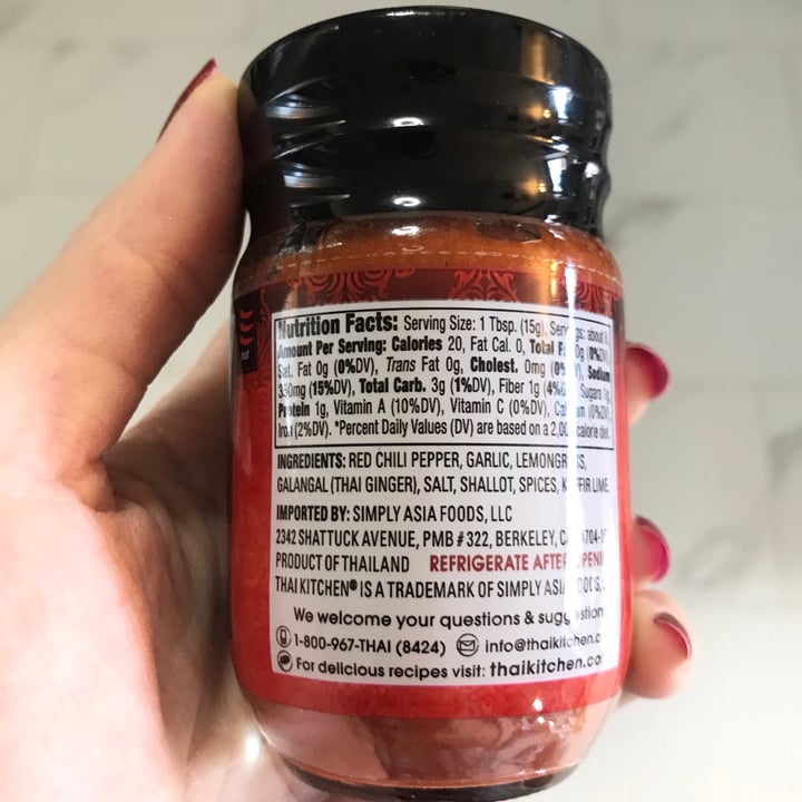 photo of Thai Kitchen Red Curry Paste shared by @mallory17 on  17 Mar 2021 - review