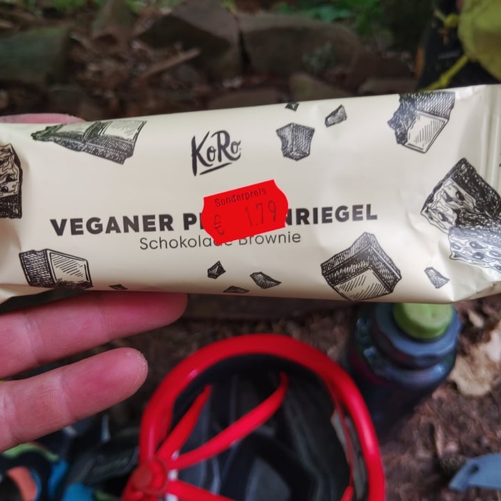 photo of Koro Veganer Proteinriegel (Schokolade Brownie) shared by @saechsine on  12 Jun 2022 - review