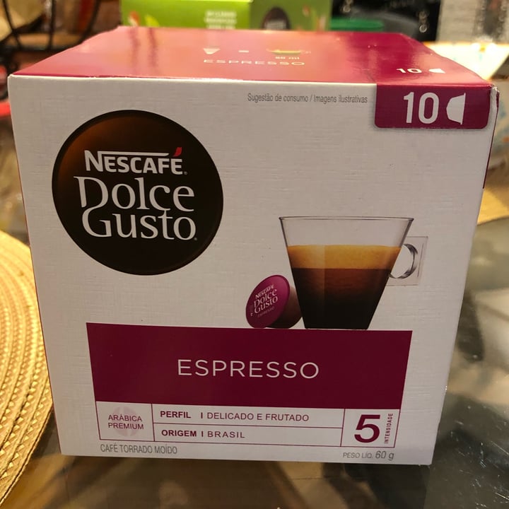 photo of Nescafè Dolce Gusto café Espresso shared by @liraleal on  23 Dec 2022 - review