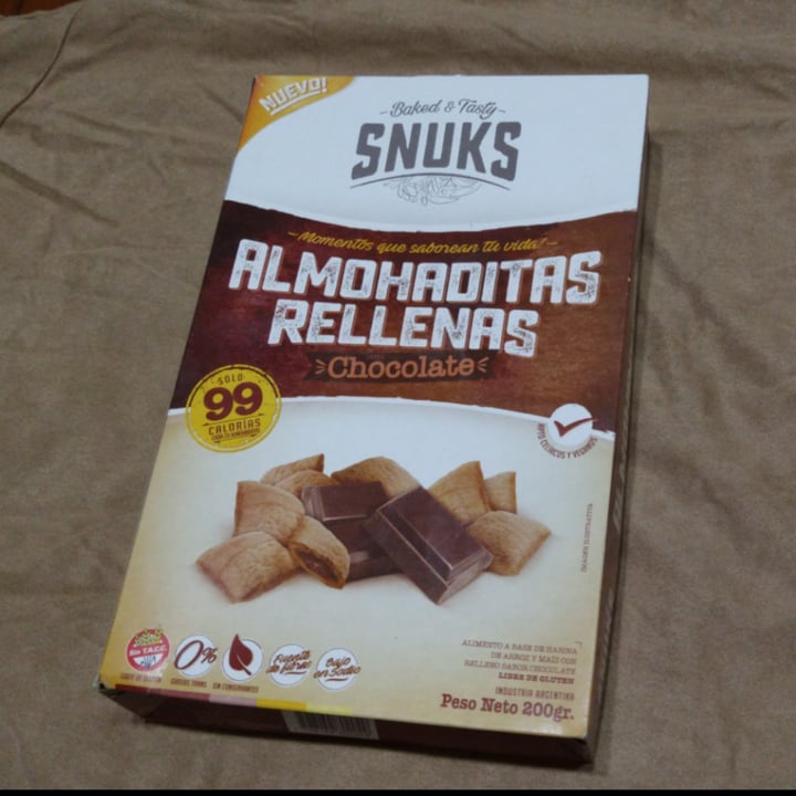 photo of Snuks Almohaditas Rellenas de Chocolate shared by @tatianavegana on  22 Feb 2021 - review