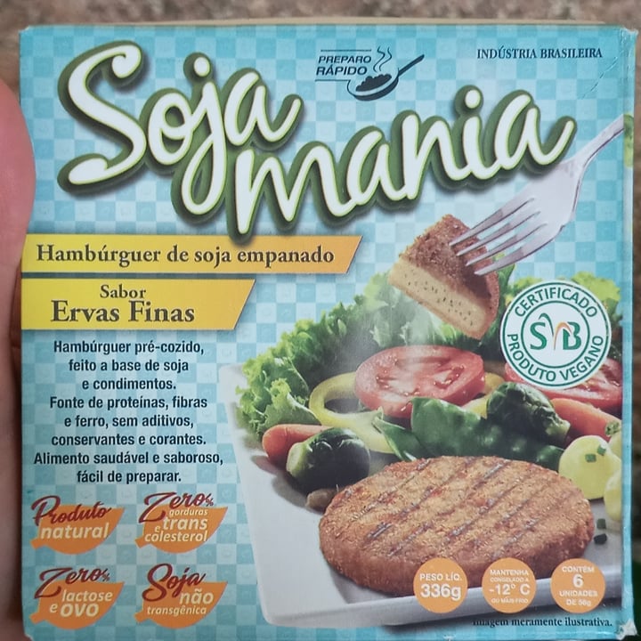 photo of Soja Mania Hambúrguer de Soja Empanado Sabor Ervas Finas shared by @caauge on  12 May 2022 - review