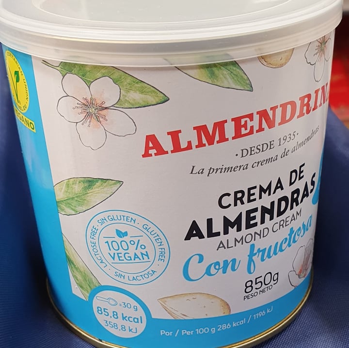 photo of Almendrina Crema De Almendras shared by @mariencd on  05 Aug 2020 - review