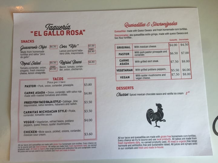 photo of Taqueria El Gallo Rosa Vegan Quesadilla shared by @xine on  17 Jan 2020 - review