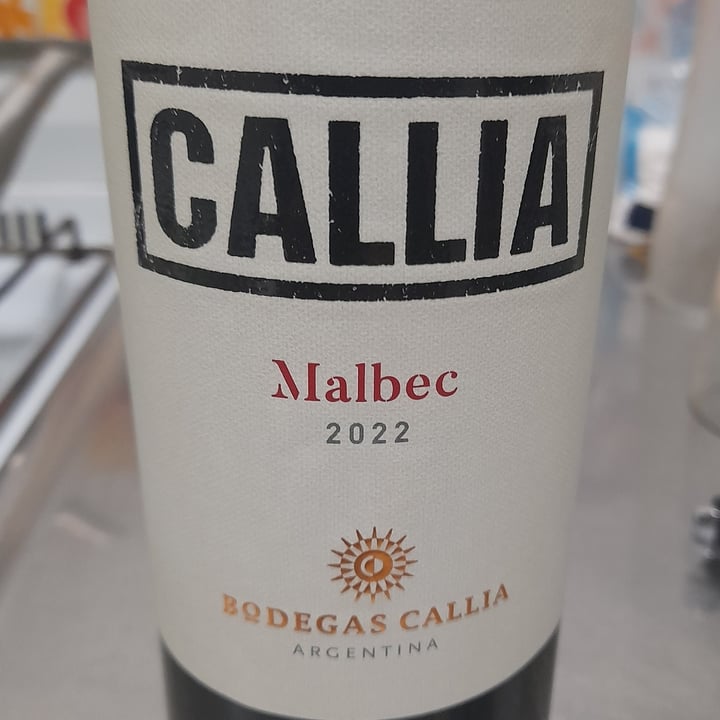 photo of Bodega Callia Vino Malbec shared by @nicolita on  29 Sep 2022 - review