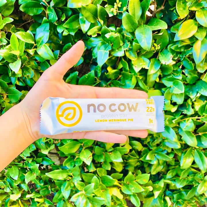 review photo of no cow Lemon Meringue Pie Protein Bar shared by @meredithsveganlife on 22 Apr 2021 - review