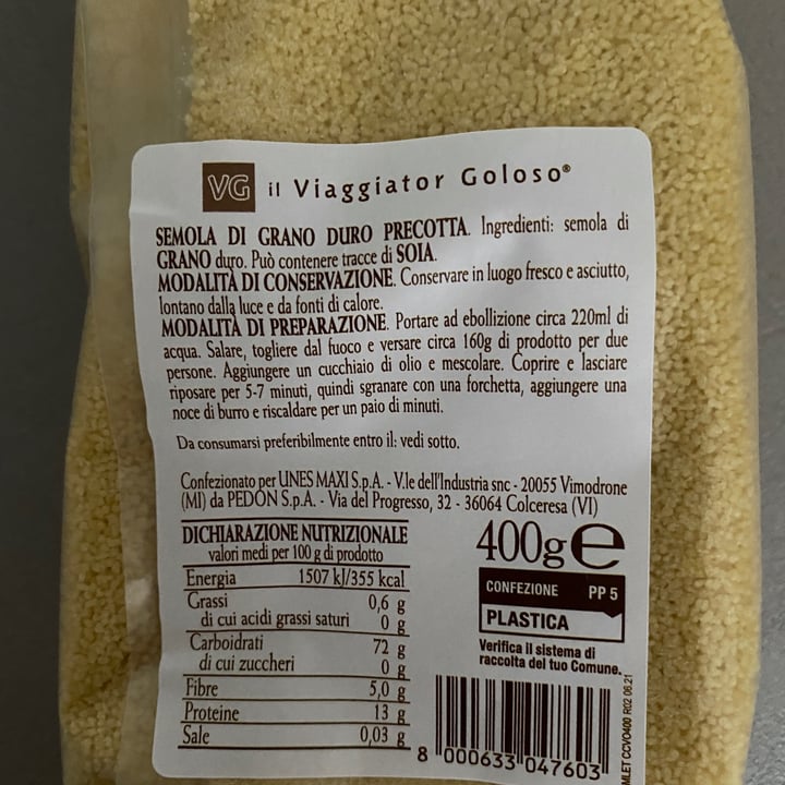 photo of Il Viaggiator Goloso Cous Cous shared by @giusu on  13 Apr 2022 - review
