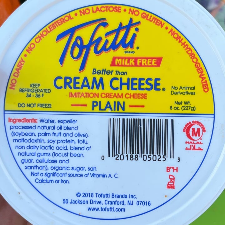 photo of Tofutti Cream cheese Nature shared by @oshmorethstorm on  30 Oct 2022 - review