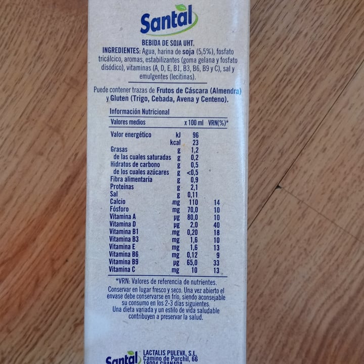 photo of Santal Leche De Soja Sin Azúcar shared by @alexv269 on  01 Jun 2021 - review