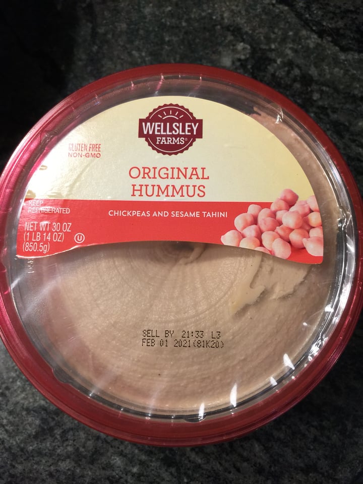 review photo of Wellsley Farms Original Hummus shared by @dlouhyveg on 31 Dec 2020 - review