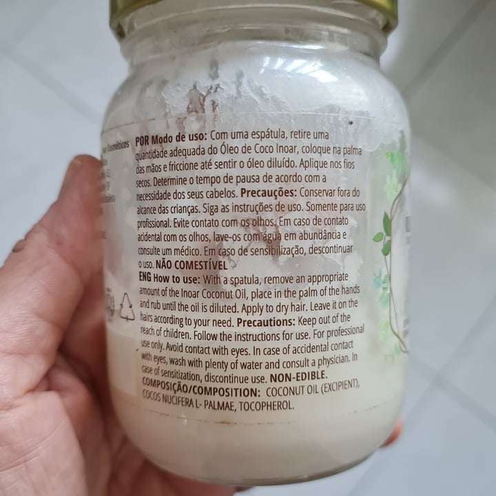 review photo of Inoar Óleo De Coco Capilar Da Inoar 🥥 shared by @gisellafadda on 11 May 2022 - review