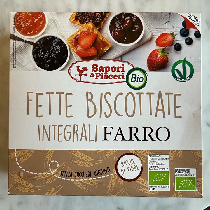 photo of Sapori&piaceri Bio Fette Biscottate Integrali Farro shared by @minkitdori on  12 Mar 2022 - review