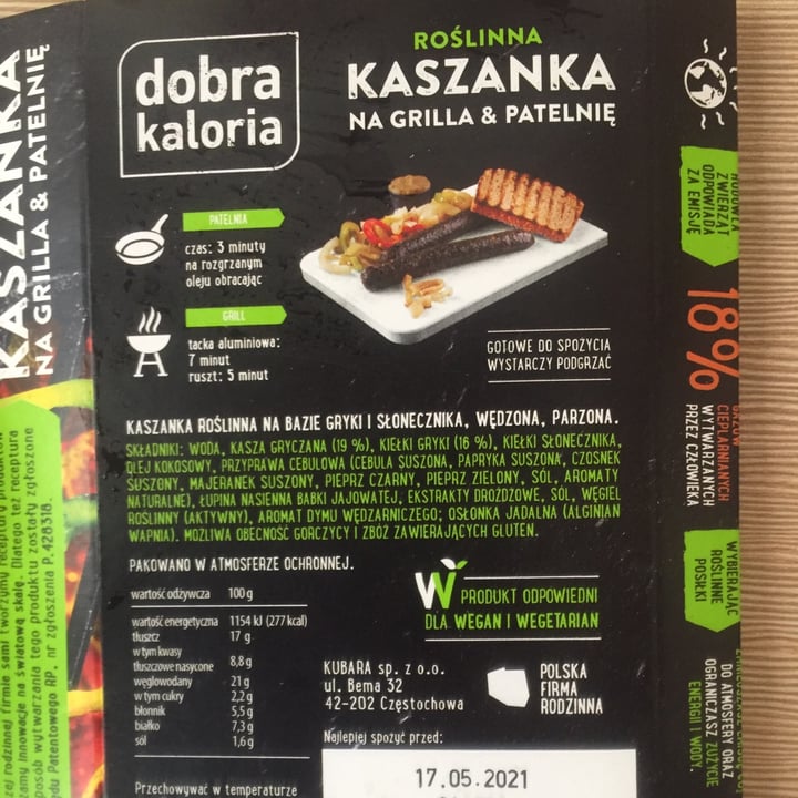 review photo of Dobra Kaloria Kaszanka shared by @tourbio on 21 May 2021 - review