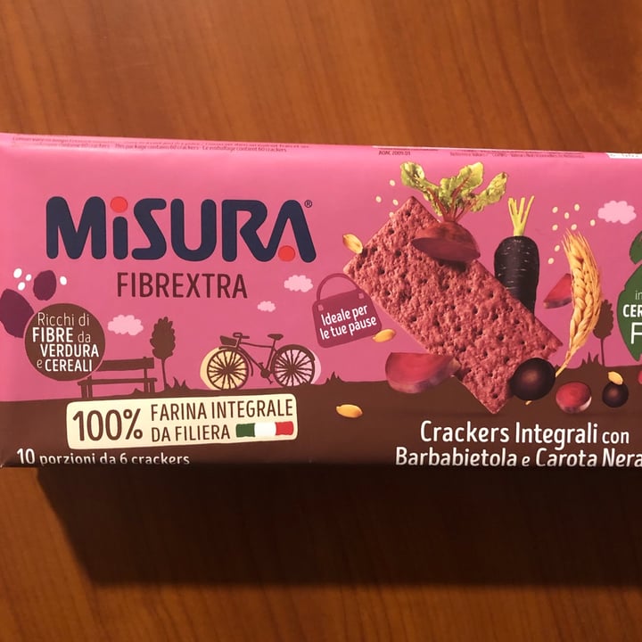 review photo of Misura Crackers Integrali con Barbabietola e Carota Nera - Fibraextra shared by @itsviky on 09 Apr 2022 - review