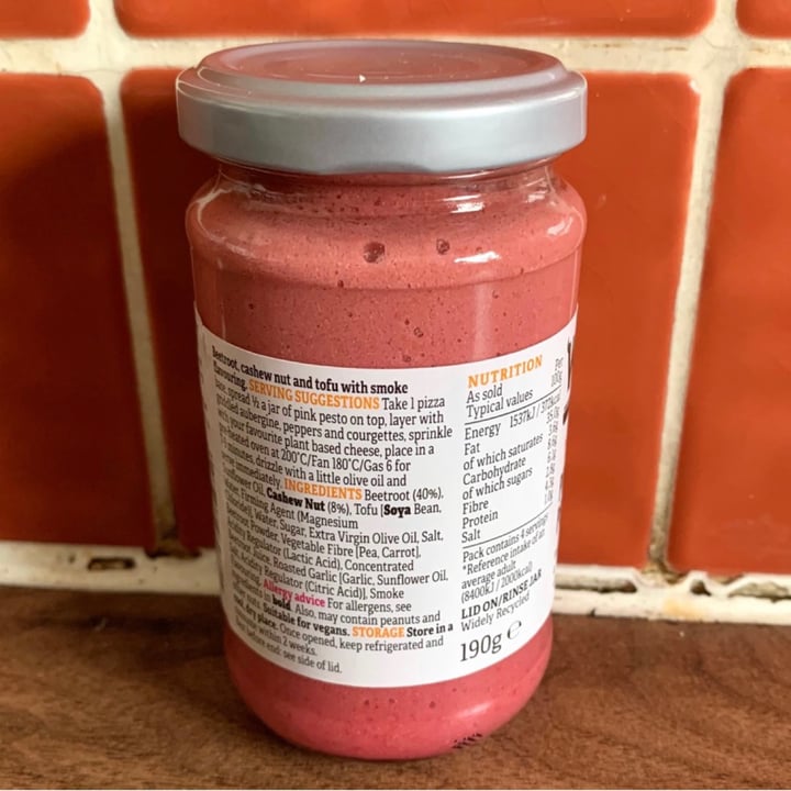 photo of Wicked Pink beetroot Pesto shared by @vegpledge on  05 Sep 2021 - review