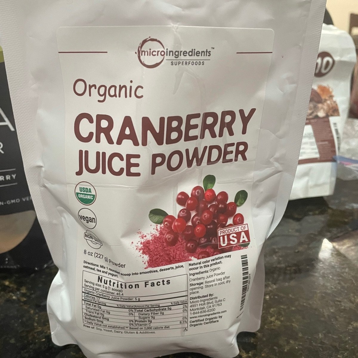 microingredients Cranberry Juice Powder Reviews abillion