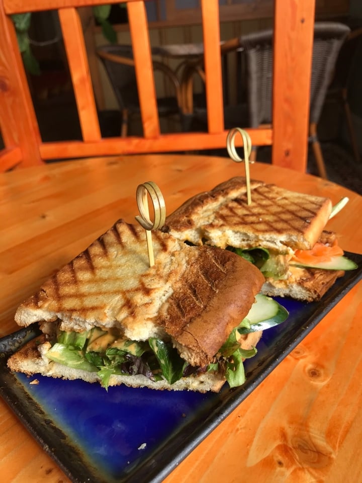 review photo of Dobra Tea Greenville Bahn Mi Sandwich shared by @thehippiebiscuit on 20 Mar 2020 - review