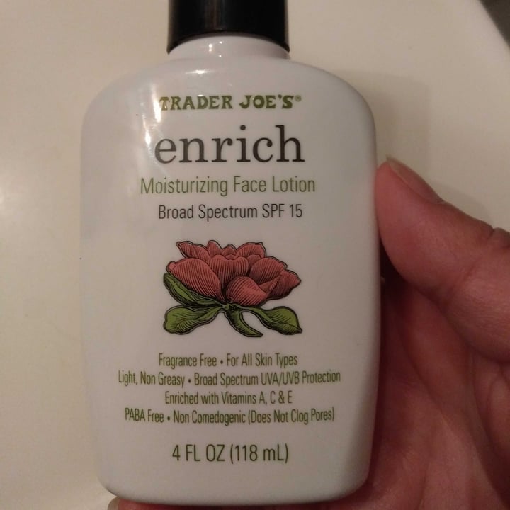 review photo of Trader Joe's Enrich: Moisturizing Face Lotion shared by @ahicks on 10 Jun 2021 - review