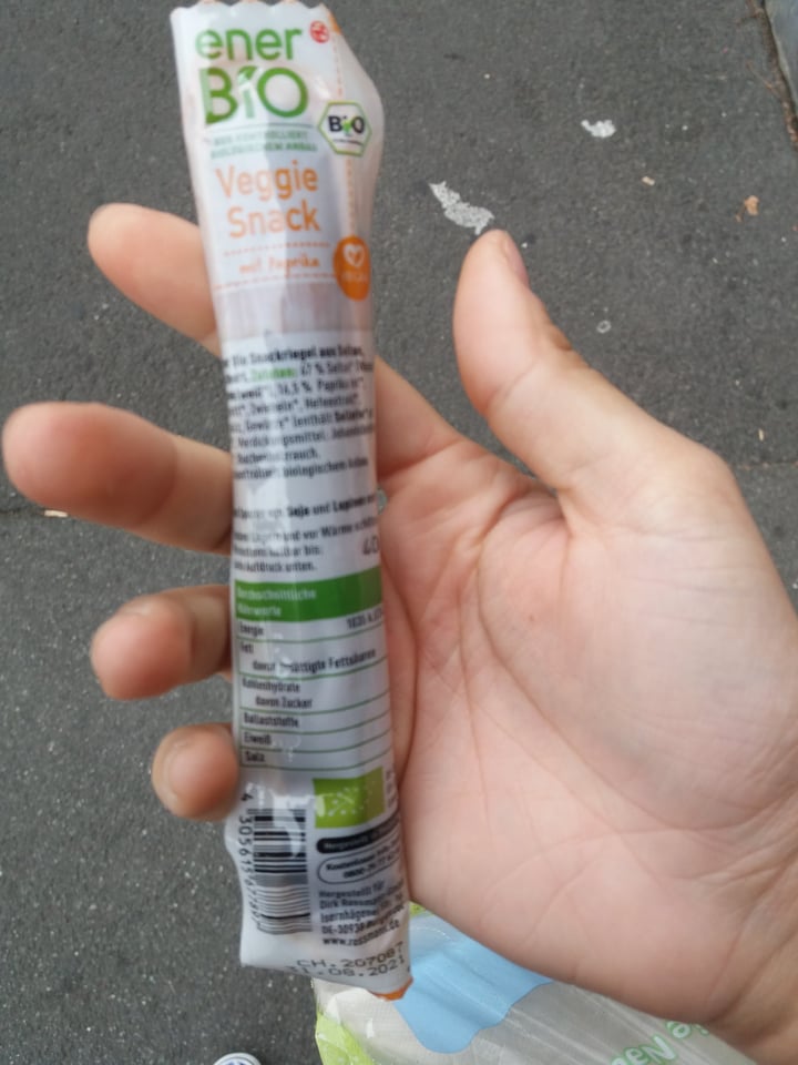 photo of enerBio Veggie Snack mit Paprika shared by @m9v5m on  09 Oct 2020 - review