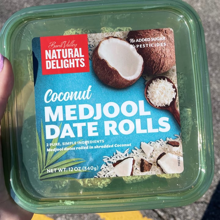 photo of Bard Valley Natural Delights Coconut Medjool Date Rolls shared by @madisonemmelia on  07 Jul 2021 - review