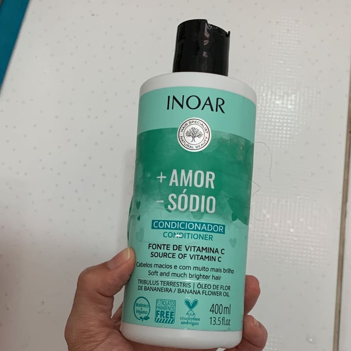 photo of Inoar + Amor - Sódio Condicionador shared by @marcialeitesantiago on  27 Apr 2022 - review