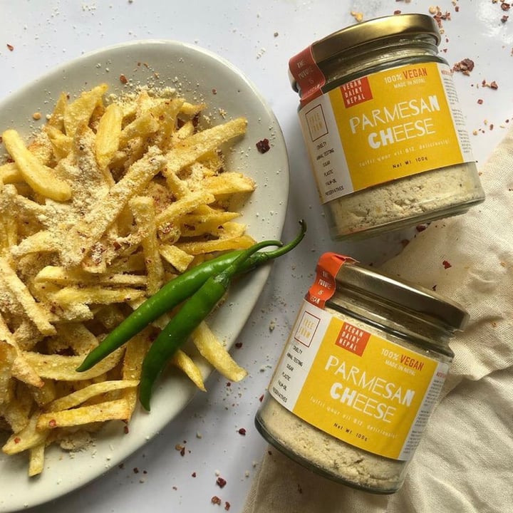 photo of Vegan Dairy Nepal Parmesan Cheese shared by @kajolsethia on  16 Apr 2021 - review