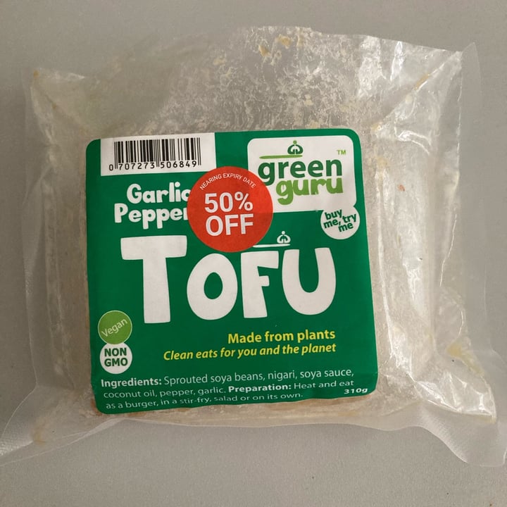 photo of Green Guru Tofu Firm Baked Pepper Garlic shared by @ctfloof on  21 Aug 2022 - review