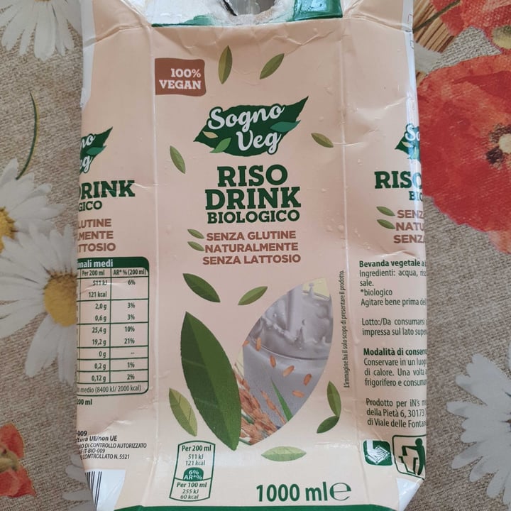 photo of Sogno veg Riso drink biologico shared by @ilariast on  05 Jun 2022 - review