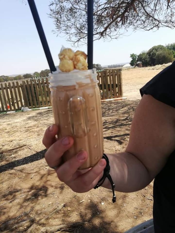 photo of Asher's Corner Cafe @ Ashers Farm Sanctuary Salted Caramel “Milk”shake shared by @marinette on  08 Oct 2019 - review