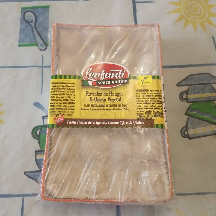 photo of Leofanti Ravioles de hongos y queso vegetal shared by @lelemore on  30 Aug 2022 - review
