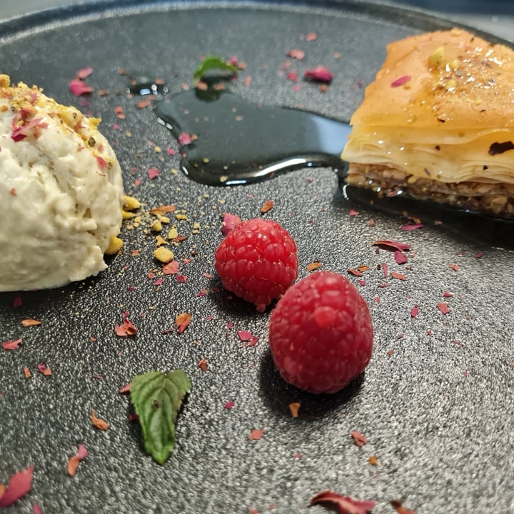 photo of Longridge Restaurant Bakllava with halva and pistachio ice cream shared by @ell269 on  30 Sep 2021 - review