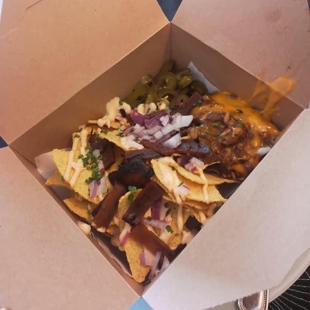 Photo of the dish “Veggie Haggis Nachos”