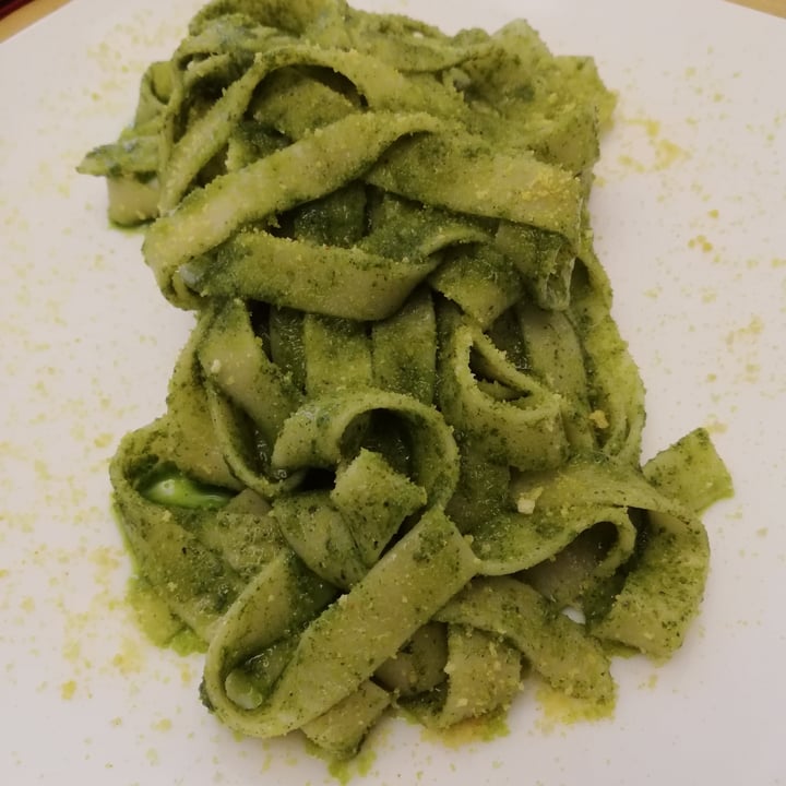 photo of Life Bistrot - Plant Based Restaurant - Archaeological Site Tagliatelle di grano antico, pesto di basilico e crumble shared by @baffiny on  10 Oct 2022 - review