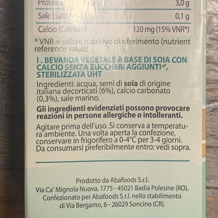 review photo of Soia Sì Latte Di Soia Senza Zucchero shared by @francescodiielsi on 08 Feb 2022 - review