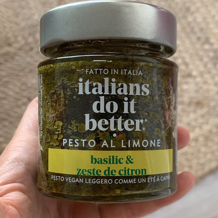 photo of Italians Do It Better pesto al limone shared by @chiaralaregina on  30 Aug 2022 - review