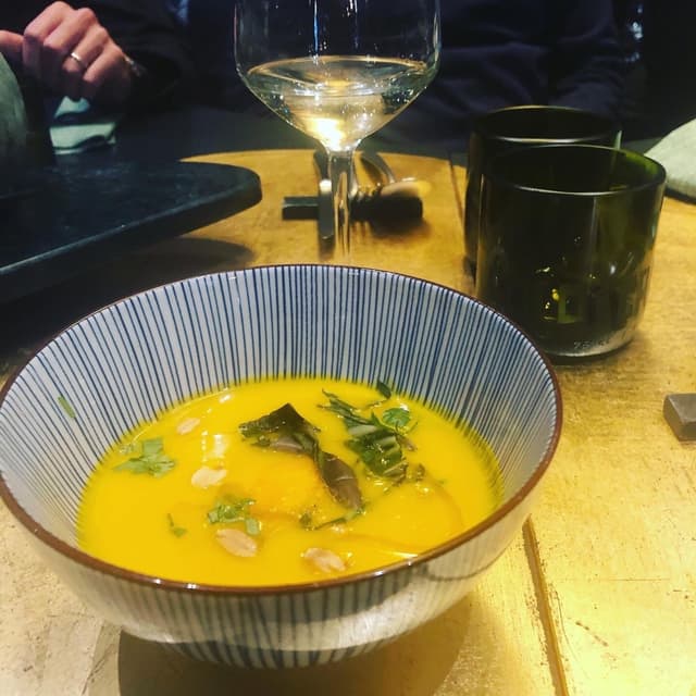 菜肴“Zuppa Di Zucca E Zenzero”的照片