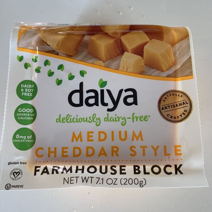 photo of Daiya Medium Cheddar Style Farmhouse Block  shared by @shilpishah on  21 Jan 2020 - review
