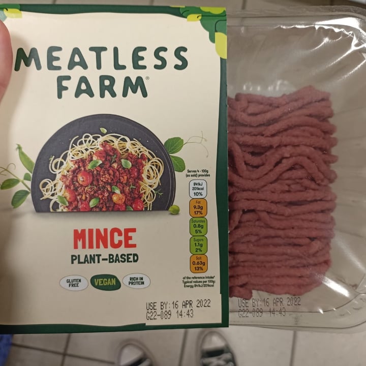photo of Meatless Farm Mince Plant-Based shared by @violettamacarelli on  08 Apr 2022 - review
