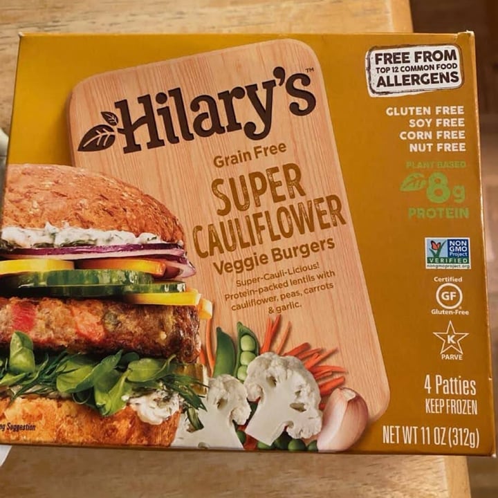 photo of Hilary's Super Cauliflower Veggie Burgers shared by @irevetcr on  26 Jan 2021 - review