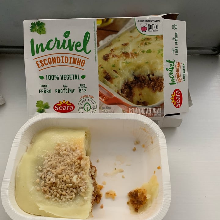 photo of Seara Incrível escondidinho 100% vegetal shared by @estelanave on  20 May 2022 - review