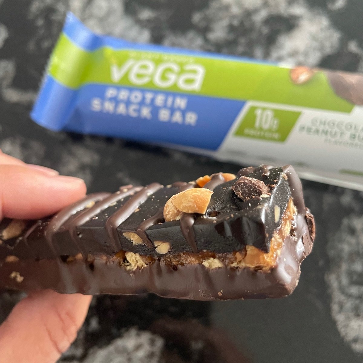 Protein Snack Bar Chocolate Peanut Butter from Plant-Based Vega - Vegan ...