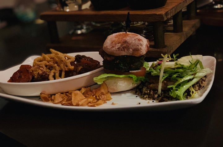 review photo of Ruddy Duck Brewery & Grill Vegan Crabcakes, etc. shared by @akkvegan on 03 Feb 2019 - review
