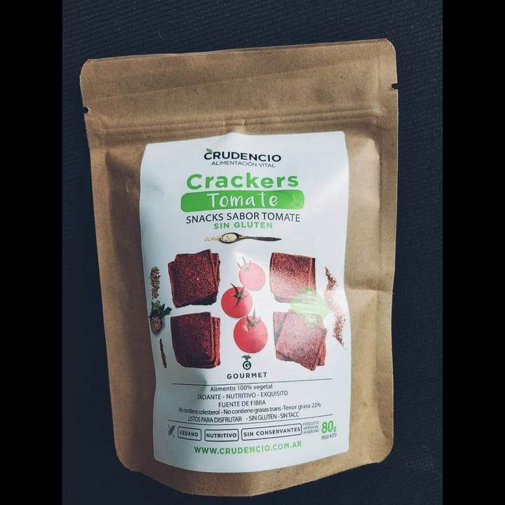 review photo of Crudencio Crackers Tomate shared by @andrealuft on 10 Jan 2021 - review