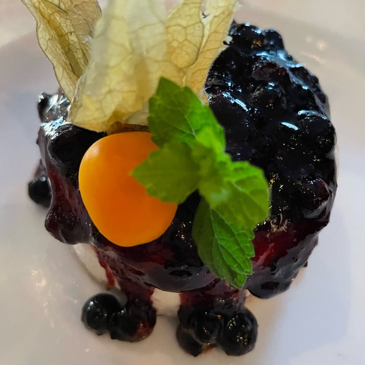 review photo of Blackbird - Vegankök & Bar Blueberry Cheesecake shared by @conigliospaventato on 14 Aug 2022 - review