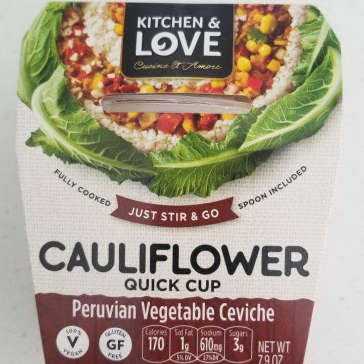 review photo of Kitchen and love Cauliflower Quick Cup Peruvian Vegetable Ceviche shared by @nicoleturchin on 26 Jan 2022 - review