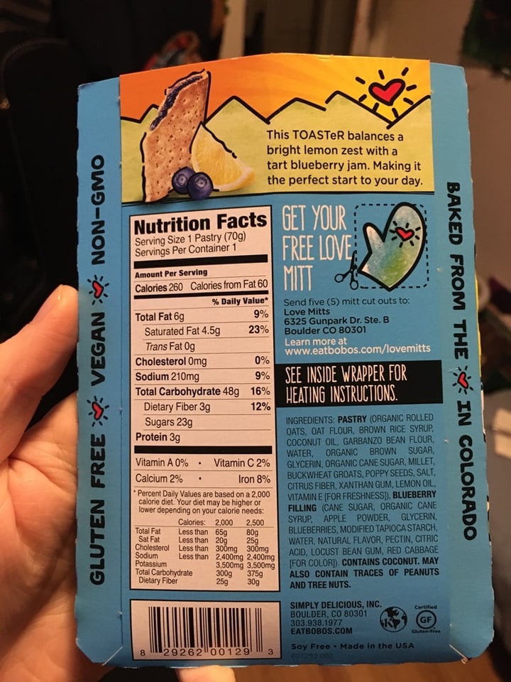 review photo of Bobo's Blueberry Lemon Poppyseed shared by @smash0the0pumpkins on 06 Jan 2020 - review