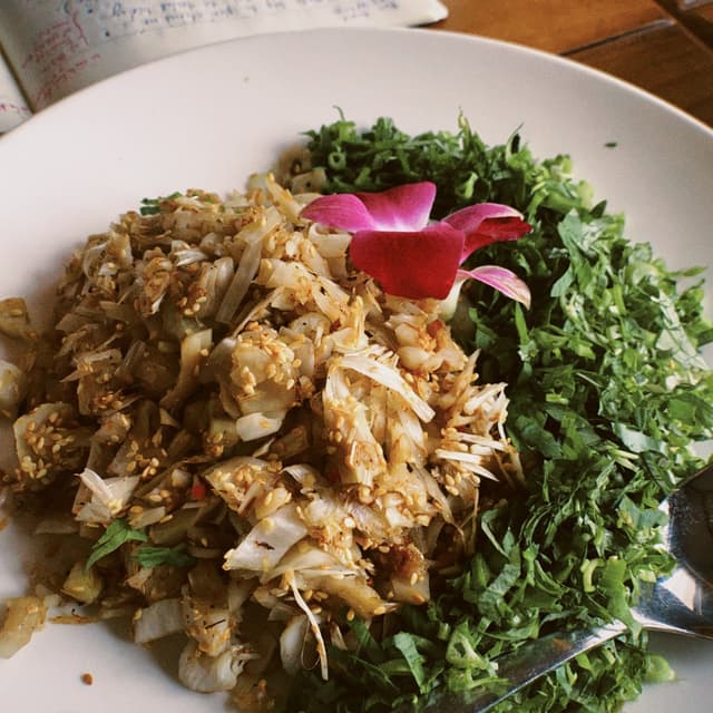 Photo of the dish “Jackfruit Salad and Crackers”