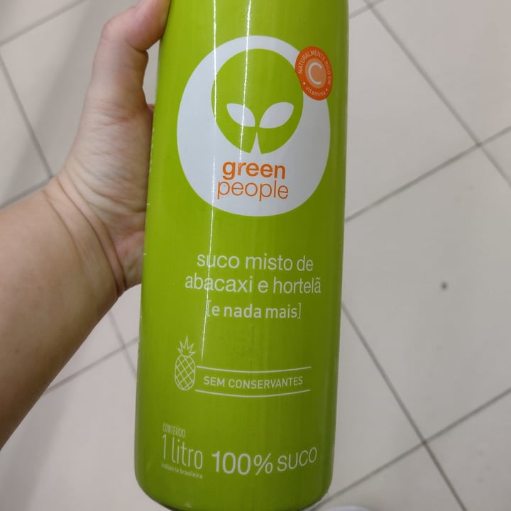 photo of Greenpeople Suco misto de abacaxi com hortelã shared by @liviafrigerineves on  05 Jun 2022 - review
