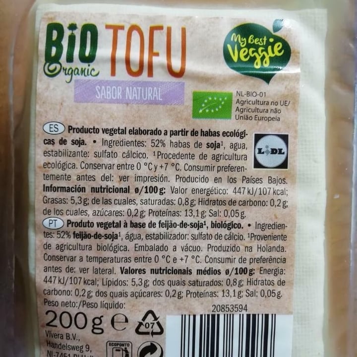 review photo of Vemondo Bio Tofu Sabor Natural shared by @kiketonitrua on 03 Aug 2020 - review